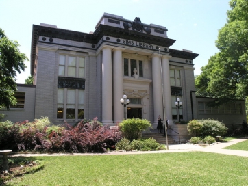 Nicholas P. Sims Library and Lyceum Logo